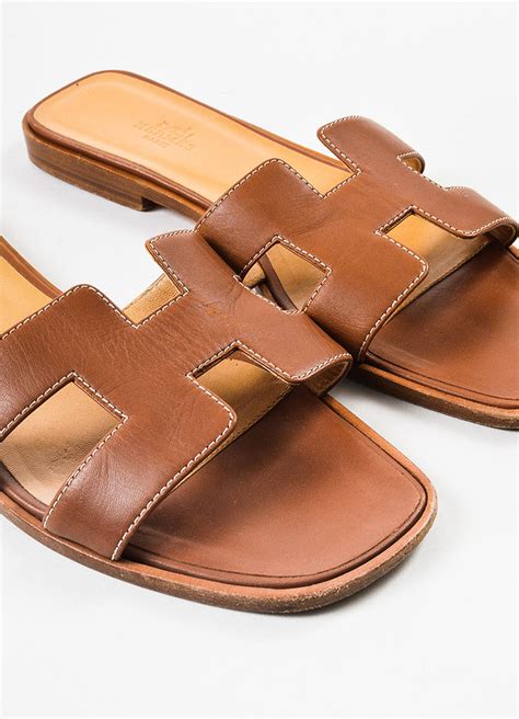 hermes sandals oran brown|oran sandals true to size.